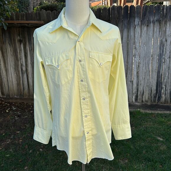 Vtg 70s 'H bar C' HBC San Jose Jubilee Western Pearl Snap Shirt Men's 16 - 34 - Picture 2 of 16